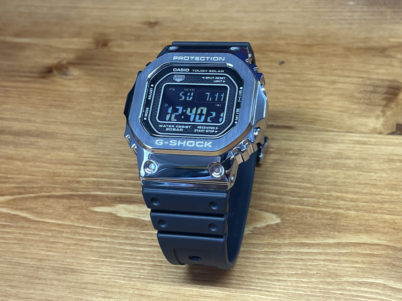 CASIO G-SHOCK GMW-B5000-1JF メタルバンド交換済み - 腕時計(デジタル)