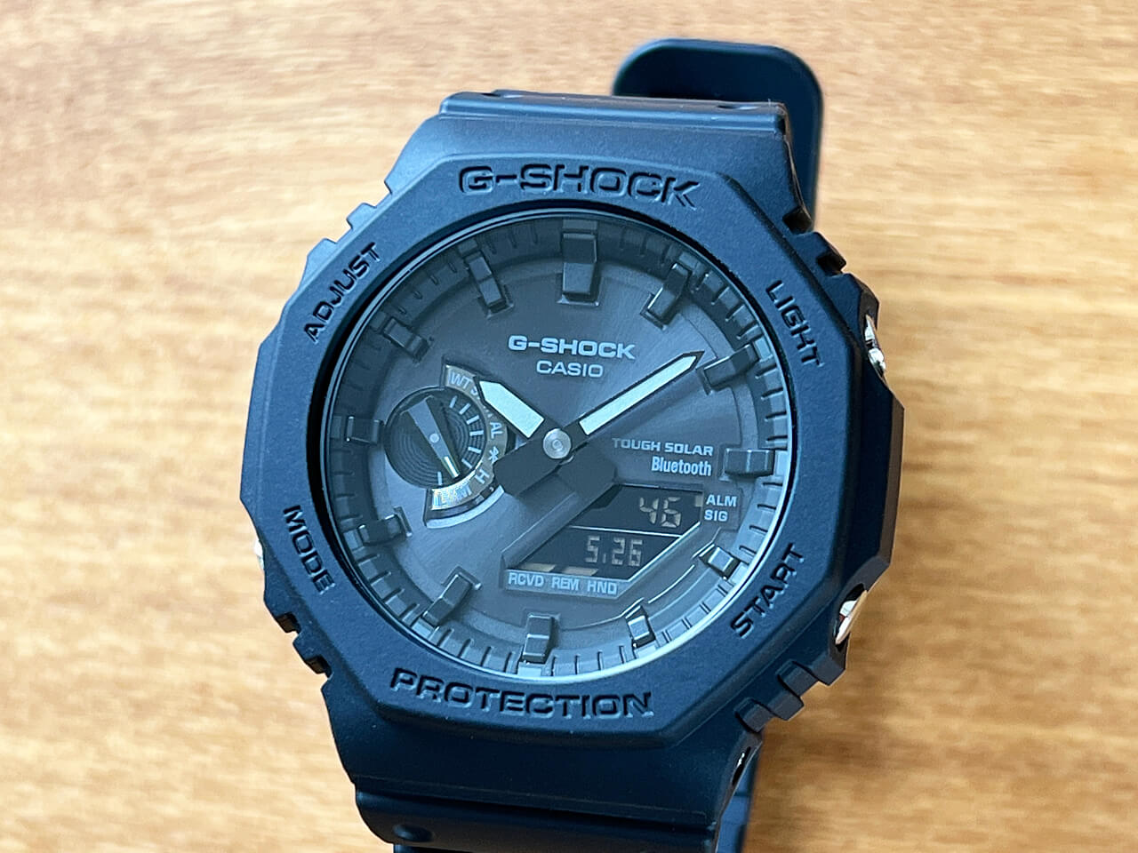 初期状態のフレームバンドGShock カシオーク　タフソーラー　GA-B2100-1A1JF